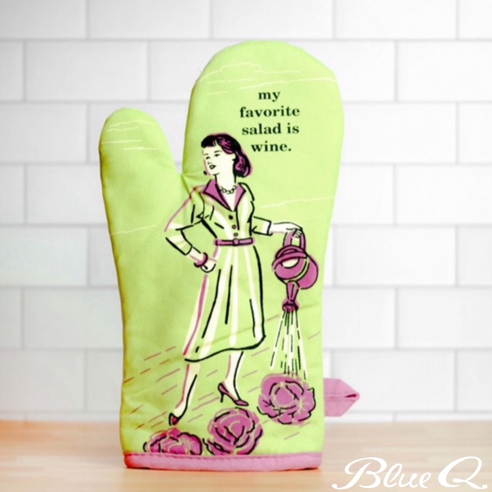 Blue Q My Favorite Salad is Wine Oven Mitt